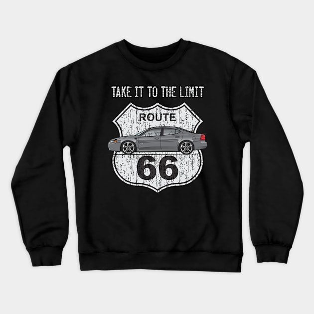 Route 66 Gray Crewneck Sweatshirt by JRCustoms44